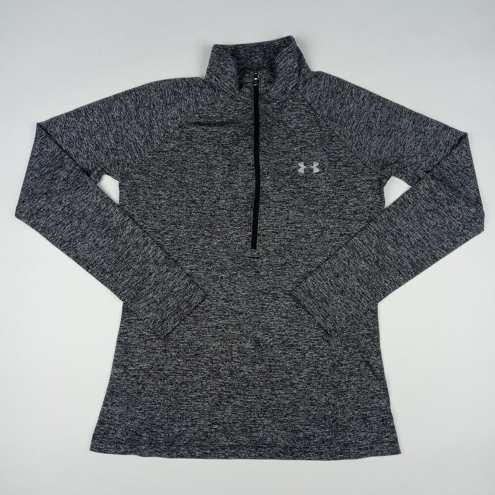 UNDER ARMOUR HeatGear Long Sleeve 1/2 Zip Pullover Shirt Women's Size Small